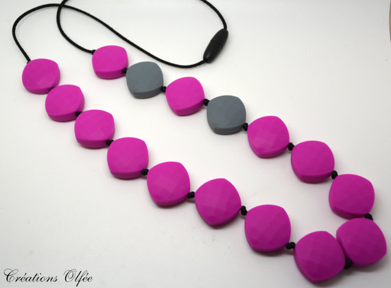 Collier de dentition, d'allaitement ou de portage de Créations Olfée