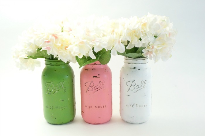 DIY: Pots Mason peints au look antique