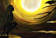 Célébrer le solstice; se dresser dans la lumière Celebration du solstice