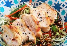 Salade de chou et poulet à l’asiatique #PouletCA #Concours